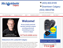 Tablet Screenshot of mrlocksmithcalgary.com